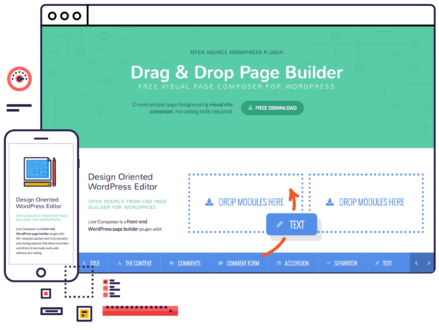 Page Builder For WordPress 100 Free Plugin LiveComposer